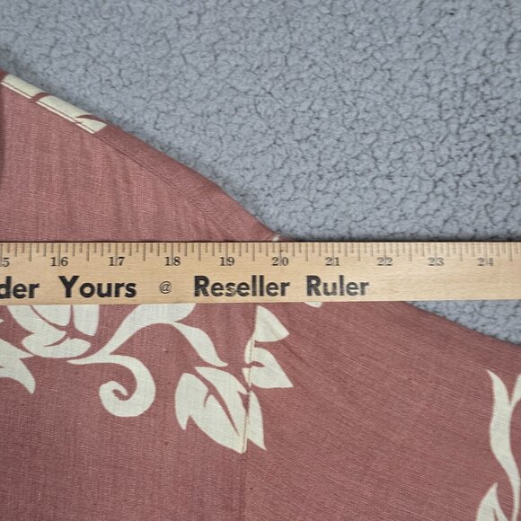 VTG Tommy Bahama Shirt Mens Medium Salmon Linen Floral Hawaiian Beach Old Money - Picture 10 of 12